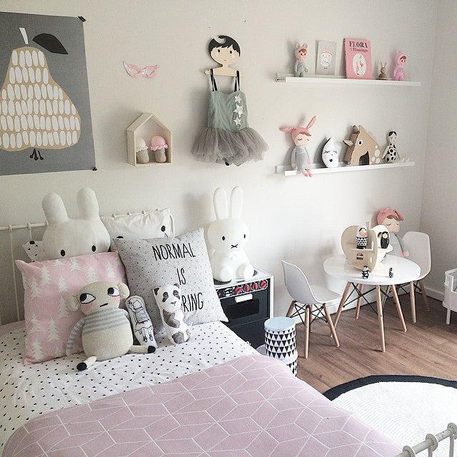 Pink & Grey Girl's Children's Rooms – Koko Kids