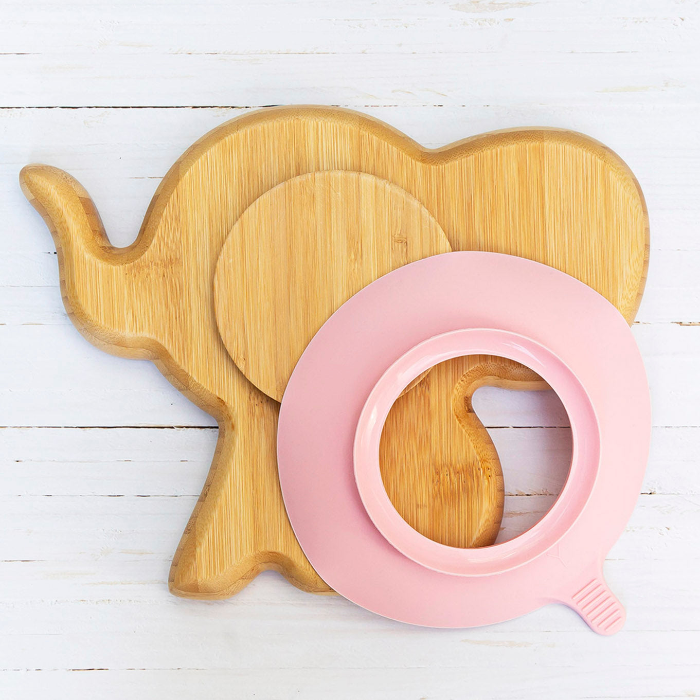 Elephant Bamboo Suction Plate